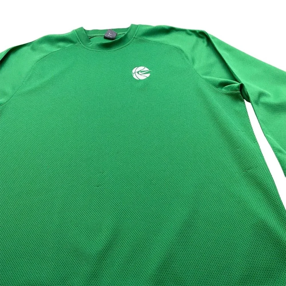 Vintage Y2K Nike Shirt Mens XXL Embroidered Swoosh‎ Green Shooting Jersey 2XL